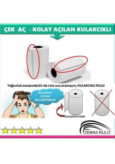 10 Adet - İngenico İwe 280 Pos Rulosu