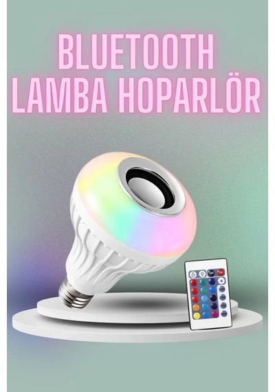 Home Kumandalı Rgb Led Işık Bluetooth Hoparlör Ses Lambası Renkli Ampul