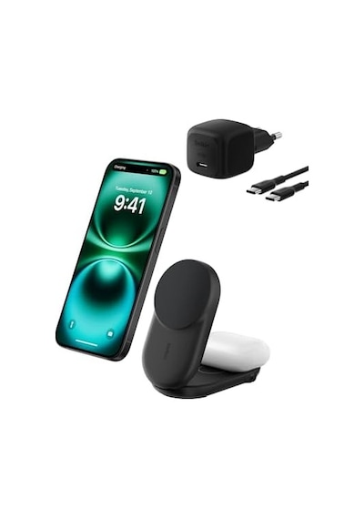 Ultracharge Magsafe Uyumlu 2 Si 1 Arada Qi2 25w Kablosuz Şarj İstasyonu, İphone 16, Airpods, Pixelsnap, Dönüştürülebilir Masaüstü Standı, Usb-c Portlu, 45w Adaptör, Siyah Ultracharge Magsafe Uyumlu 2 Si 1 Arada Qi2 25w Kablosuz Şarj İstasyonu, İphone 16, Airpods, Pixelsnap, Dönüştürülebilir Masaüstü Standı, Usb-c Portlu, 45w Adaptör, Siyah