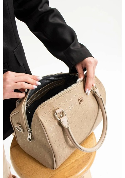 Just Polo Kadın El Ve Omuz Top Çantası Büyük Valiz Boy Mh6011mh Taba