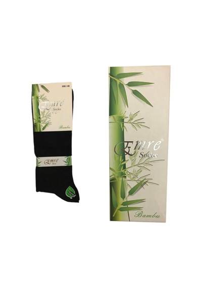 Emre Socks Emre Erkek 6'Lı Paket Bambu Dikişsiz Çorap - Siyah Siyah 40/44 Siyah