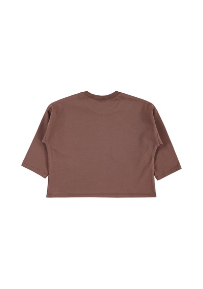 Civil Baby Basic 6-18 Ay Sweatshirt - Kahverengi Koyu Kahve