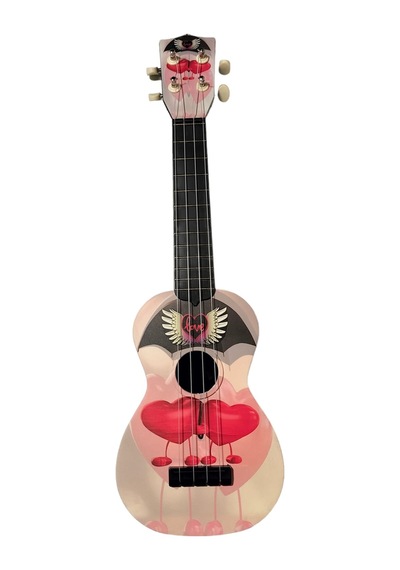 Hawiian Xu21love Soprano Ukulele Sevgi Desenli Romantik Kalp