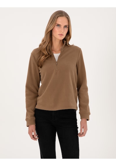 Pierre Cardin Kadın Camel Sweatshirt 50316333-vr015 Camel