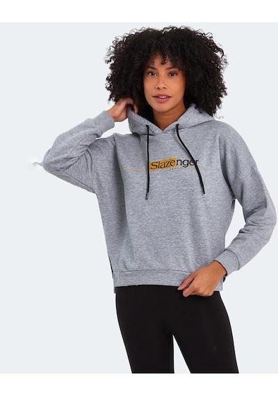 Slazenger Magnet Kadın Sweatshirt Gri St22Wk030-200 Gri