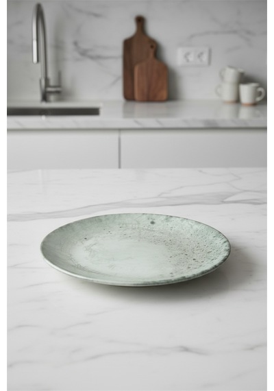 6'lı Valencia Servis Tabak 25cm Dijital Sedir Rinart Krem