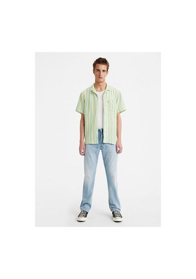 Levi's 501 Original Erkek Jean Pantolon - Stretch It Out Light Indigo - Worn In