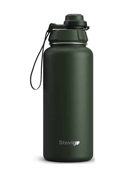 Stevig 1 Hand Leak-proof Sızdırmaz Çelik Termos 1000 Ml Green St-215 Çok Renkli