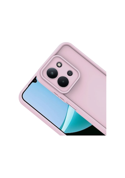 Redmi 15c Kılıf Kamera Korumalı Zore Ananas Kapak - Pembe Pembe