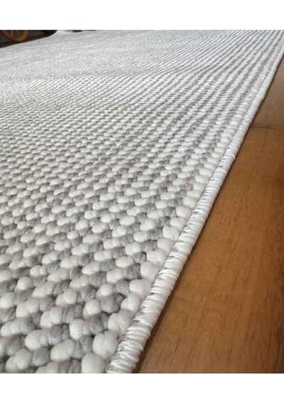 Elvey Home Açık Gri İskandinav Yumuşak Bukle Minimalist Tozumaz Kesme Halı Elvbklmakhal Açık Gri