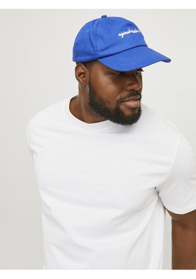 Jack & Jones Büyük Beden Düz Bisiklet Yaka Tisört - Bradley - 12250623 WHITE