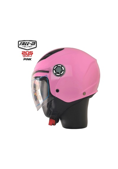 Free-m 205 Pembe Yarım Açık Çocuk Kaskı Pembe