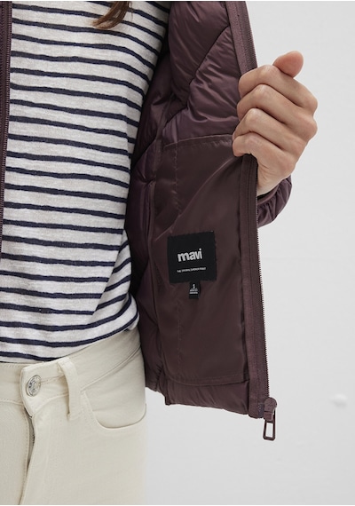 Mavi - Dik Yaka Bordo Şişme Mont 110698-70260 Bordo