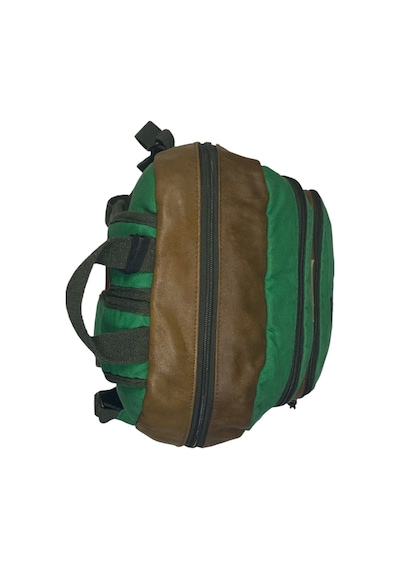Old Cotton Cargo Kaliteli Siyah Vintage Salaş Baskılı Disayn Günlük Gezi Okul Sırt Çantası Revilla Bag 28x38cm Yeşil