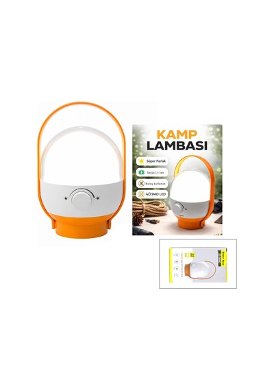 40 Led Kamp Lambası - Fener Usb Şarjlı Ayarlanabilir Işık 6.4w - 2400mah St-5660 5705