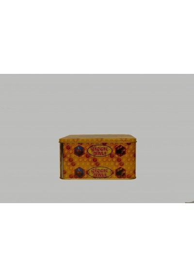5 Kg Kare Bal Tenekesi Desenli 4 Adet Çok Renkli