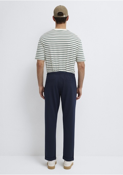 Mavi - Lacivert Örme Pantolon 0010460-86623 Lacivert