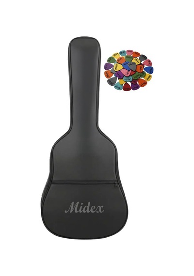 Midex Gk-40k-10x 10'lu Klasik Gitar Çantası Kaliteli Siyah Kılıf