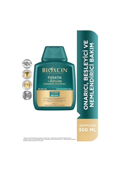 Bioxcin Keratin & Argan Onarıcı Şampuan 300 ml - Yıpranmış Ve Hasar Görmüş Saçlar 2 Li Avantaj Set