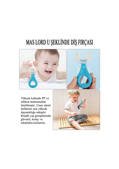 Mas Lord U Tipi Yeni Nesil Diş Fırçası Seti+Agarta Çocuk Diş Macunu