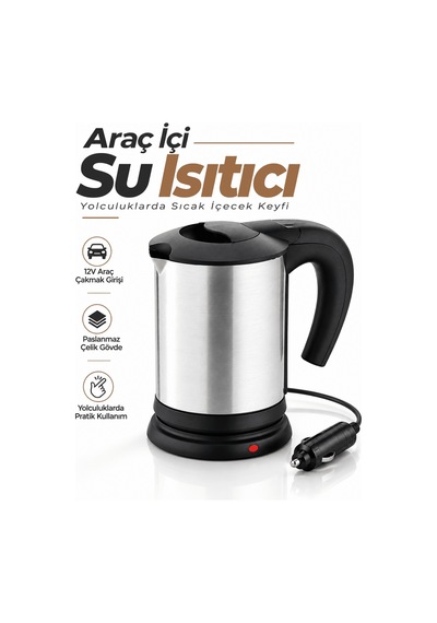 12v - 276 - Araç Çakmak Girişli Tnabilir - Csmo-tex - Su Isıtıcı