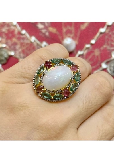 Allahverdi Türkmen Opal Elmas Yüzük 037