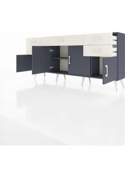Arges Konsol Tek Raflı 5 Çekmeceli 4 Kapaklı 176x30x83 Antrasit-antrasit/aytaşı Antrasit/aytaşı Arges Konsol Tek Raflı 5 Çekmeceli 4 Kapaklı 176x30x83 Antrasit-antrasit/aytaşı Antrasit/aytaşı