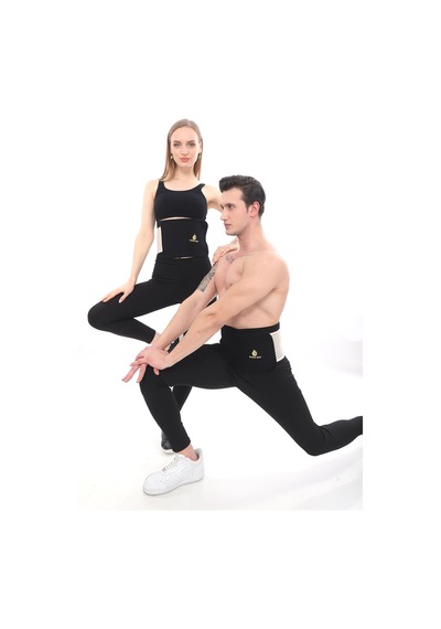 Sh Mağazacılık Unisex Termal Terleten  Ten  Bel Korse Kemer Ten Rengi