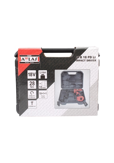 Attlas ATB 18 PD LI 18V 2x1.5 Ah Akülü Darbeli Vidalama