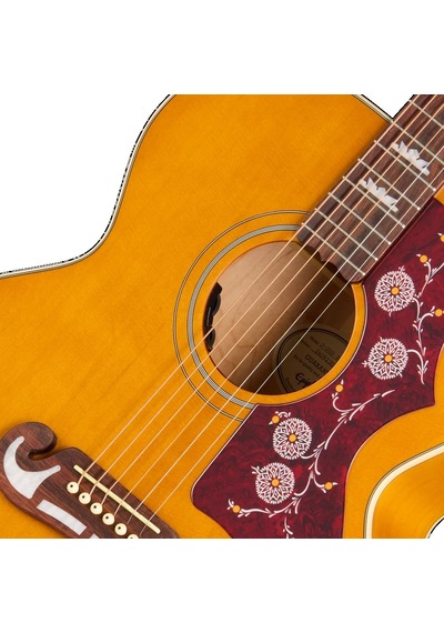 Epiphone J-200 Studio Elektro Akustik Gitar Natural