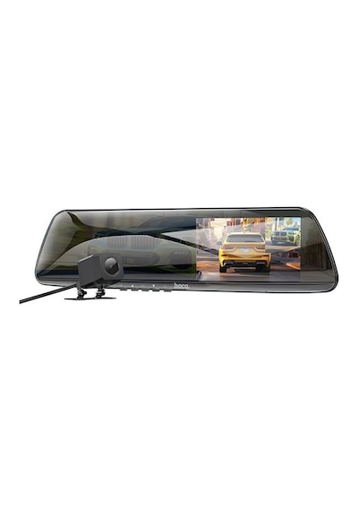 Hoco Dv4 Dvr Ön Ve Arka Sürüş Kaydedici 45 İnç Lcd Dikiz Aynası Araç Kamerası