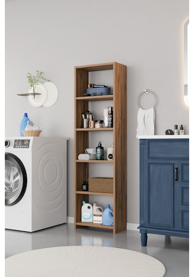 Alpaevmobilya Ahşap 5 Raflı 150 Cm Çok Amaçlı Açık Banyo Dolabı Düzenleyici Raf Ve Çamaşır Odası Dolabı Atlantik Çam Alpaevmobilya Ahşap 5 Raflı 150 Cm Çok Amaçlı Açık Banyo Dolabı Düzenleyici Raf Ve Çamaşır Odası Dolabı Atlantik Çam