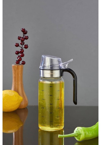 Cooker 300 Ml Borosilikat Cam Yağlık Ckr3852 Siyah