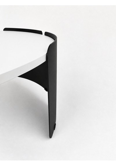 Orbit Yuvarlak Orta Sehpa Çap 90cm Beyaz Ve Siyah Metal Ayak 35cm Modern Tasarım Dekoratif Beyaz - Siyah Orbit Yuvarlak Orta Sehpa Çap 90cm Beyaz Ve Siyah Metal Ayak 35cm Modern Tasarım Dekoratif Beyaz - Siyah
