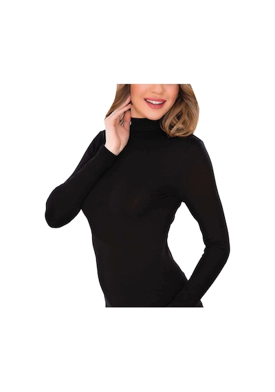 Moon Wear 1278 Bayan Uzun Kollu Body Siyah