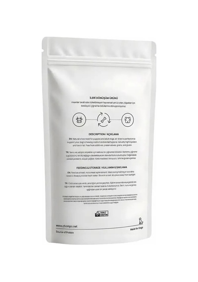 Chompo Dana Ciğer Cips 100% Doğal Katkısız Köpek Ödül Maması 100 Gr Bx