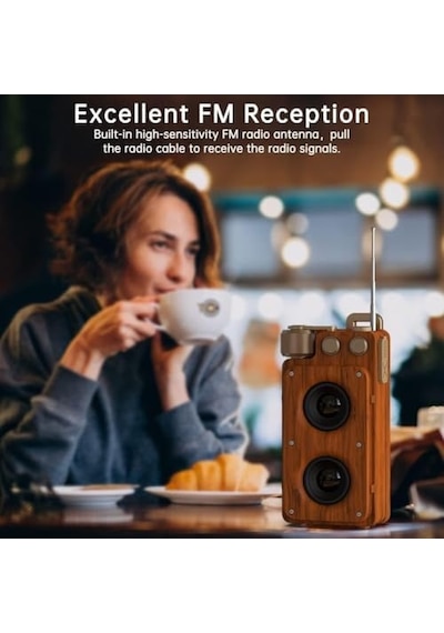 19cm Retro Ahşap Tasarımlı Bluetooth Hoparlör 5w Güçlü Ses, 5.0 Kablosuz Bağlantı, 1500 Mah Şarjlı Batarya, Fm Radyolu, Usb/tf Kart Destekli, Taşınabilir Nostaljik Müzik Kutusu A8 19cm Retro Ahşap Tasarımlı Bluetooth Hoparlör 5w Güçlü Ses, 5.0 Kablosuz Bağlantı, 1500 Mah Şarjlı Batarya, Fm Radyolu, Usb/tf Kart Destekli, Taşınabilir Nostaljik Müzik Kutusu A8