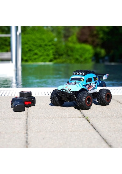 Dickie Toys Rc Volkswagen Beetle Monster Bug 23 Cm 2.4 Ghz 12 Km/s Usb Şarjlı Işıklı Uzaktan Kumandalı Araba Çok Renkli