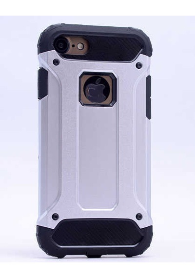 Noktaks - Apple Uyumlu iPhone 5 / 5s - Kılıf Çift Katman Zırh Tank Crash Military Kapak - Gri