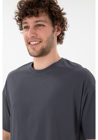 U.S. Polo Assn. Erkek Oversize Fit Bisiklet Yaka Antrasit Tişört 50305859-VR006 U.S. Polo Assn. Erkek Oversize Fit Bisiklet Yaka Antrasit Tişört 50305859-VR006