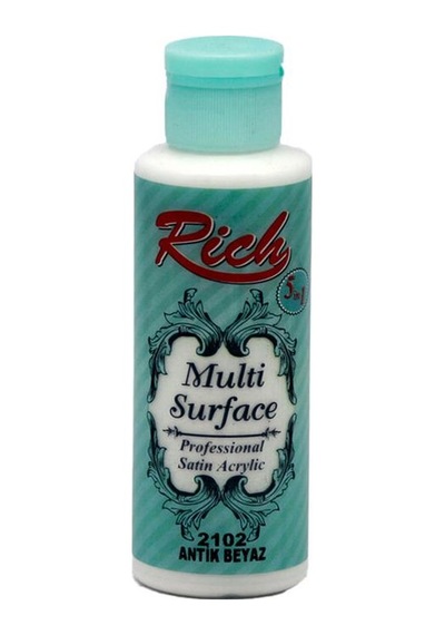 Rich Multi Surface Akrilik Boya 120 Cc 2102 Antik Beyaz