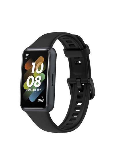 Honor Band 7 Kordon Silicone Sport Band Siyah Çok Renkli