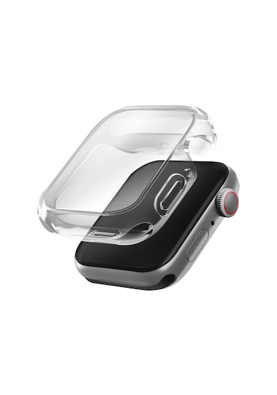 Apple Uyumlu Watch  Se 2 Ve 3. Nesil 44mm Silikon Kılıf Garde Kasa Ve Ekran Koruyucu 2 İn 1 Yüksek Koruma