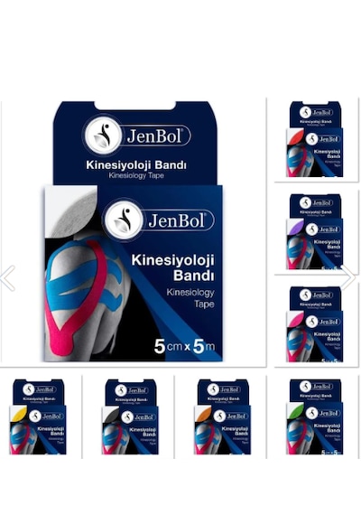 Jenbol Kinezyo Sporcu Bandı Sarı 5 CM x 5 M