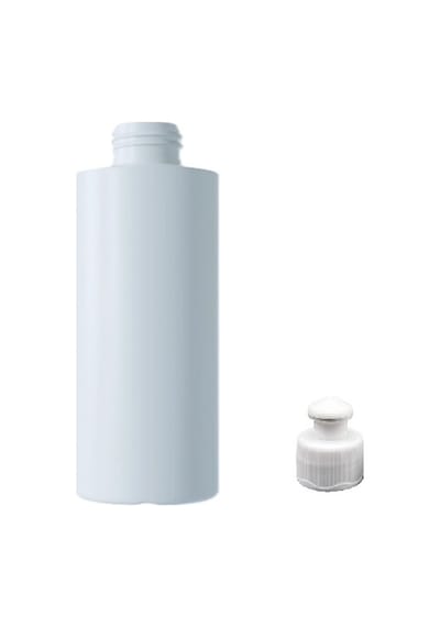 250ml Beyaz Şişe Puspul Kapaklı, 12 Adet, Puspul Kapaklı Şişe, Deterjan Şişesi, Plastik Şişe, Sabun Şişesi, Duş Jeli Şişesi Beyaz