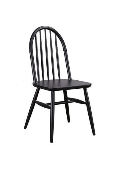 Rustica Classic Ahşap Yemek Sandalyesi Siyah