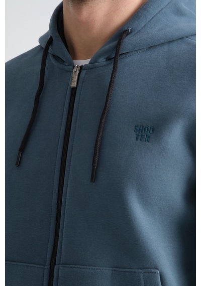 Shooter Sportswear Shooter Erkek Kışlık Eşofman Takımı Luxe Regular Kapüşonlu Orman Yeşili