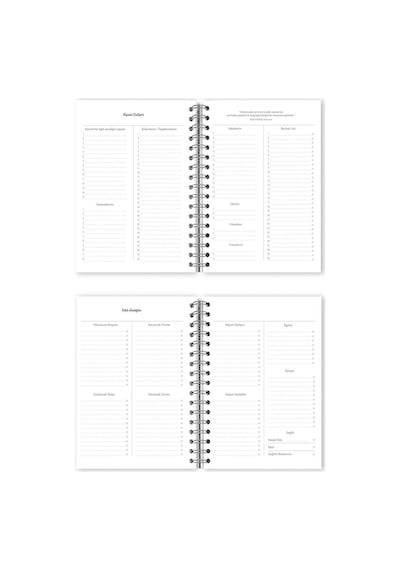 Victorias Journals Spiralli Sert Kapak Süresiz Ajanda Planner A5 Mavi