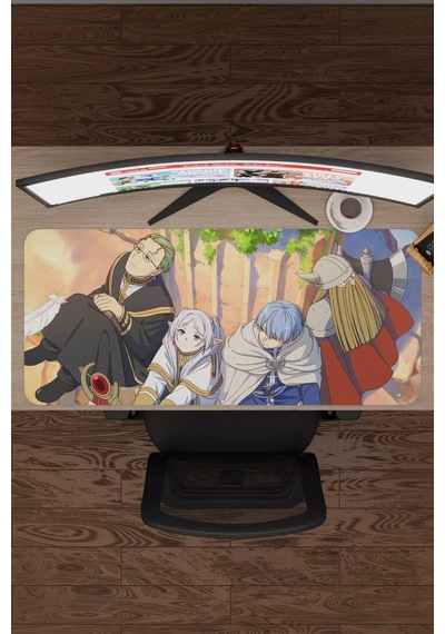 Sousou No Frieren Anime V1 - 90x40 Xxl Gaming Kauçuk Kaymaz Taban Mouse Pad Fare Altlığı