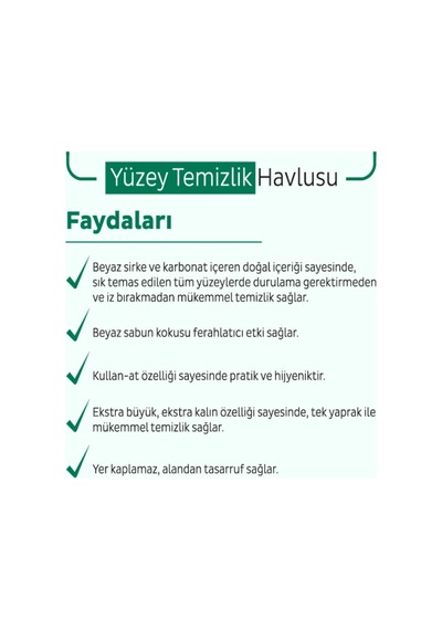 Sleepy Easy Clean 50'li Yüzey Temizlik Havlusu 2 Adet